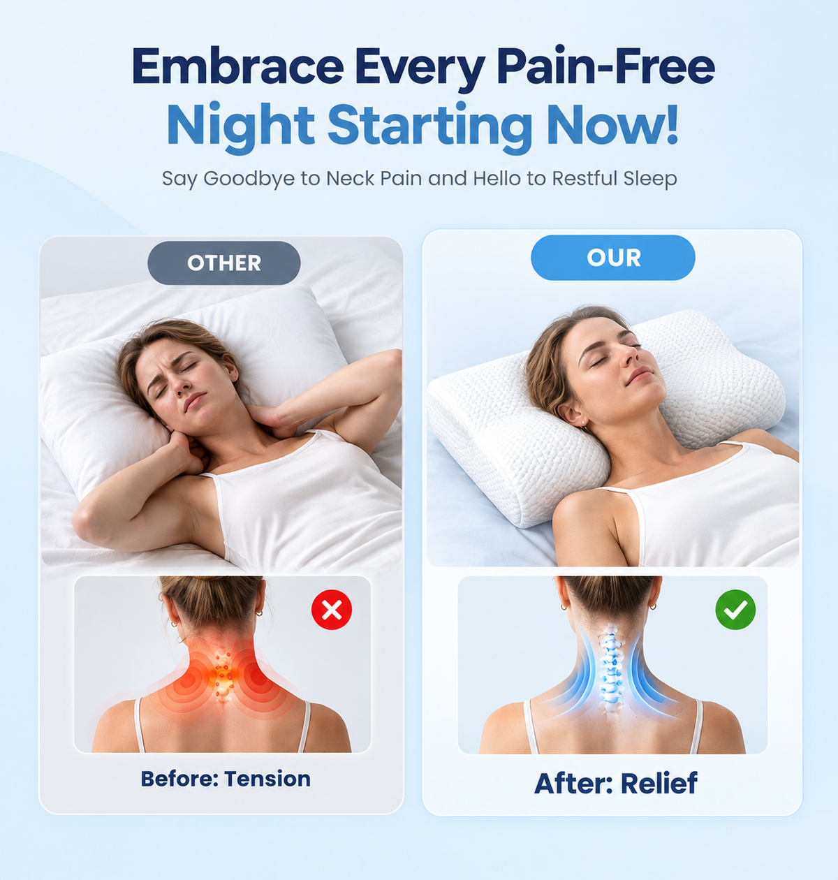 Ergonomic Cervical Pillow