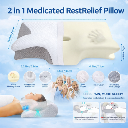 NeckComfort™ Medicated RestRelief Pillow