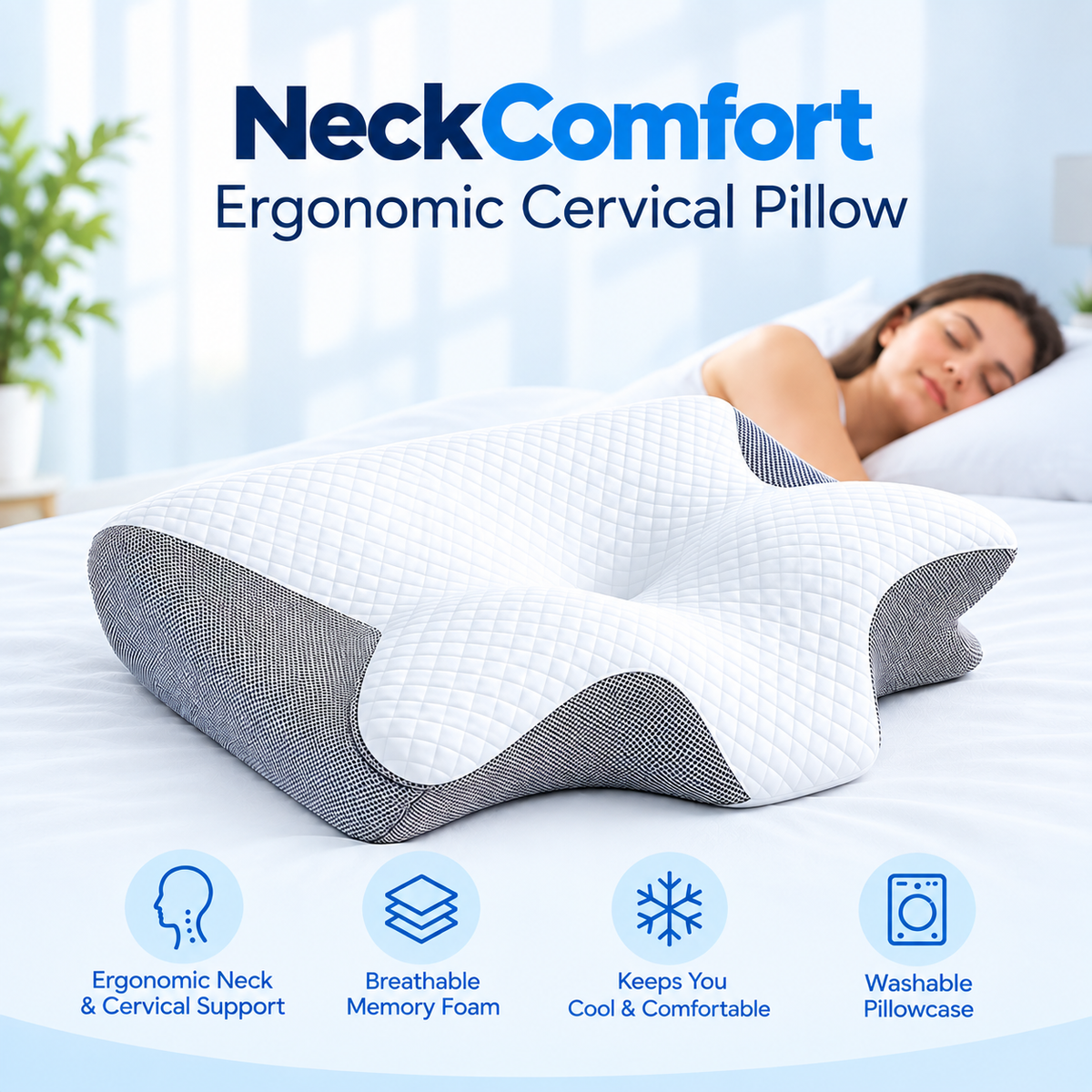 Ergonomic Cervical Pillow